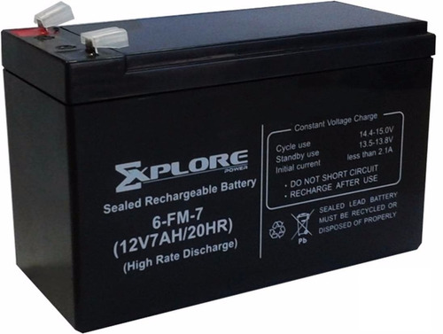 Bateria 12v 7ah Para Ups, Alarmas Mod Explore 6-fm-7