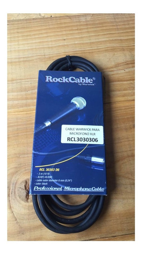 Cable Warwick Para Micrófonos Xlr F Xlrm 10 Ft. Rcl