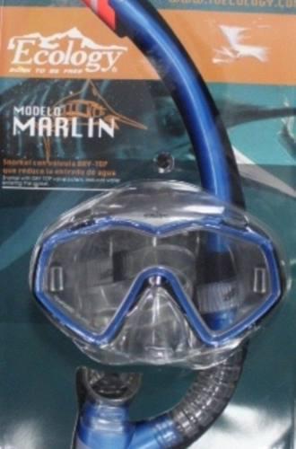 Careta Con Snorkel Marca Ecology Modelo Marlin