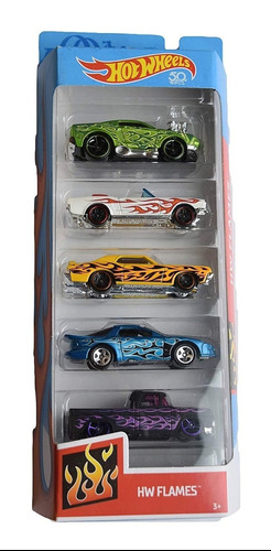 Carritos Hotwheel 5pk Hot Wheels Juguetes Original Mattel