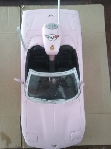 Carro De La Barbie Modelo Corvette Con Control Usado.