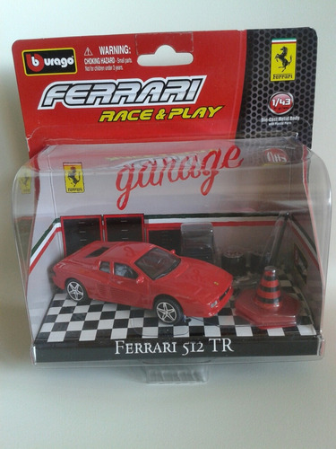 Carro Ferrari Testarossa 512 Burago Escala 1/43