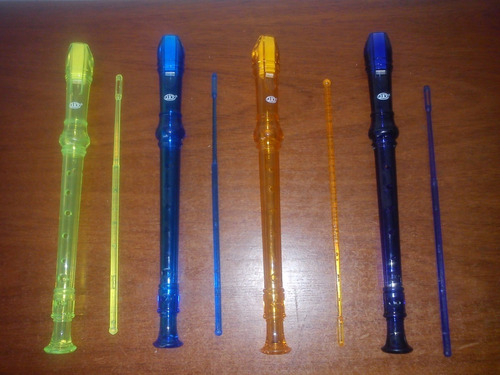Flautas Transparente Dulce Marca Quick Varios Colores Nuevas