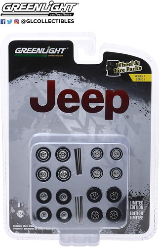 Greenlight Goodyear Jeep Ruedas De Goma Tire Packs E/1:64