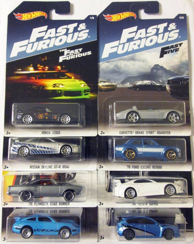 Hot Wheels Fast & Furious Rápido Y Furioso Set Completo