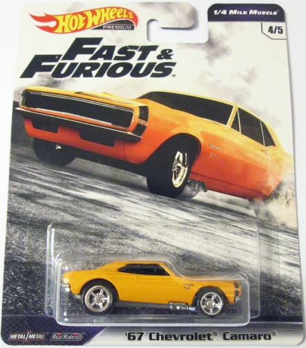 Hot Wheels Rápido Y Furioso Fast & Furious '67 Camaro