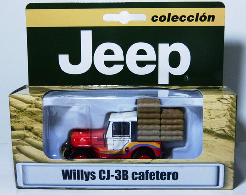 Jeep Willys Cj 3b Cafetero Nuevo Escala 1:43 Marca Ixo