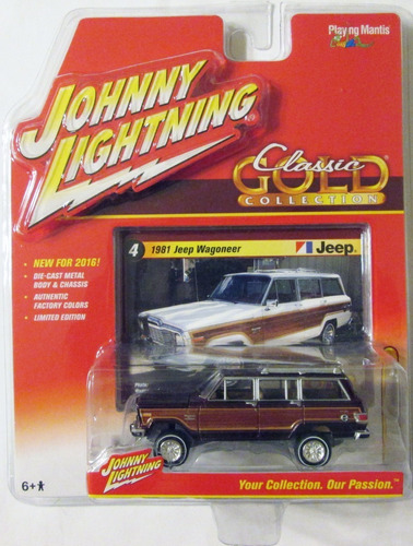 Johnny Lightning Jeep Wagoneer  Mide 7 Cm Escala 1:64