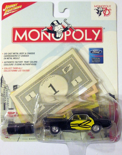 Johnny Lightning Monopoly '65 Ford Mustang Ruedas/goma E/164