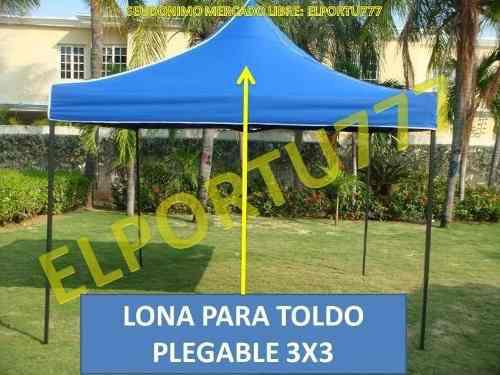 Lona Impermeable Para Toldo Plegable 3x3 30vds