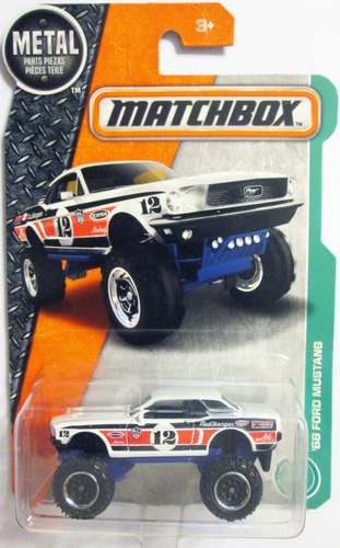 Matchbox `68 Ford Mustang Escala 1:64 Mide 6,5 Cm.