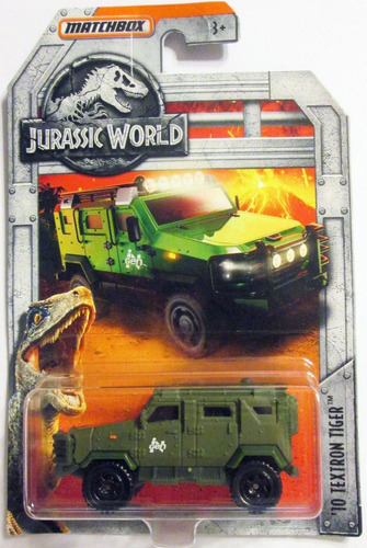 Matchbox Jurassic World Textron Tiger E:1/64 Mide 6,5 Cm.