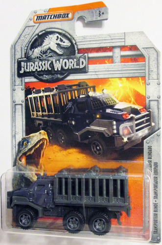 Matchbox Jurassic World Transporte Blindado 1/64 Mide 7,5 Cm