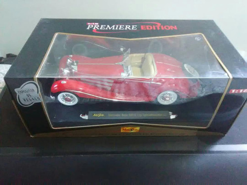 Mercedes-benz 500k Type Roadster Rojo A Escala 1/18