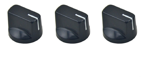 Perillas Para Pedal De Efecto Set De 3 Kn-19 Black