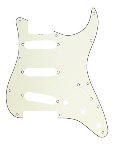 Pickguard Tech Parts Para Stratocaster 3 Ply Blanco Pg