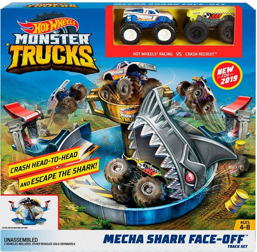 Pista Hotwheels Tiburon Mini Monster Trucks Mattel Original