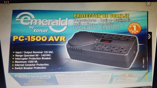 Regulador Protector 110 V 8 Tomas Para Computadoras Y Tv