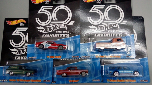 Set 5auto Oleccion Auto Escala 1:64 Llanta De Goma Hotwheels