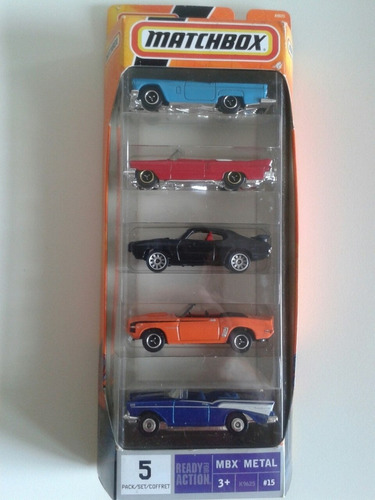 Set De 5 Carros Matchbox Mattel