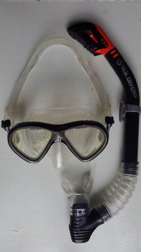 Snorkel Y Careta De Buceo Marca U.s Divers (30vrds)