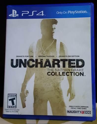 Uncharted Collection, Juego De Ps4 Impecable