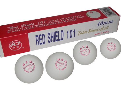 2 Cajas De 6 Pelotas Ping Pong mm Red Shield Sport W0