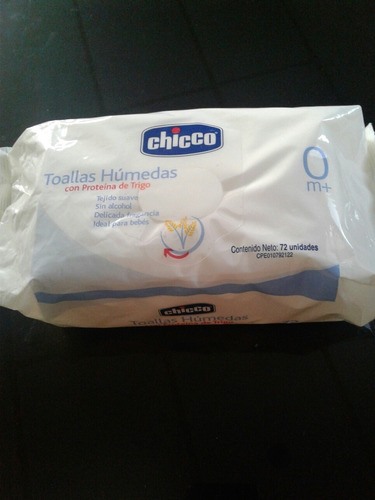 2 Paquetes De Toallitas Humedas Chicco De 72unid.