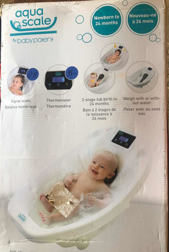 Bañera Para Bebé Aqua Scale Con Balanza Digital Y