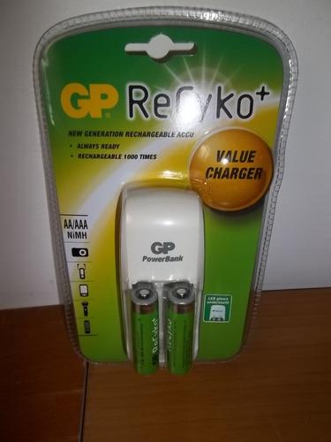 Cargador Gp Recyko Para Baterias Aa Y Aaa