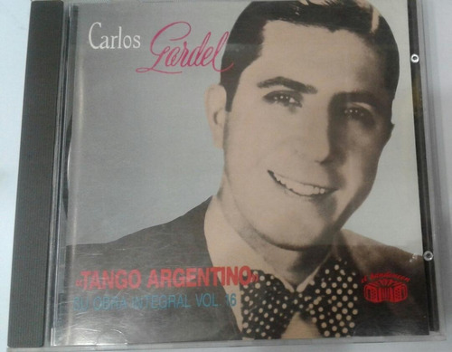 Carlos Gardel. Tango Argentino Cd Original Usado P71 Qq6