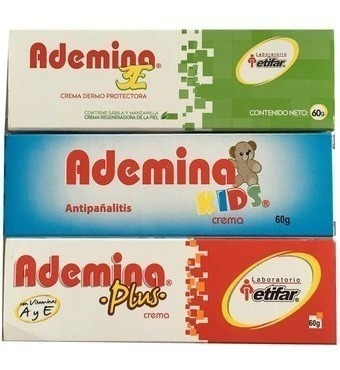 Crema Antipañalitis Dermatitis Ademina 60 Grs. (dos Cremas)