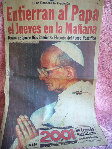 Cuando Murió El Papa Pablo Sexto En 