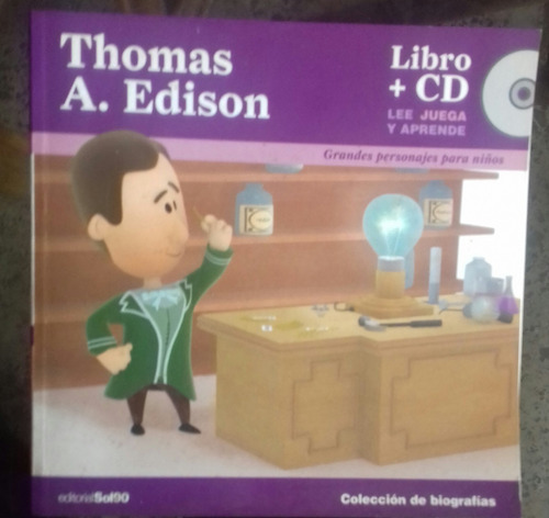 Grandes Personajes Para Niños, Thomas Edison, Libro Nuevo.
