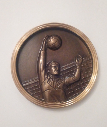 Medalla Condecoración Deportiva De Voleibol Masculino Nueva