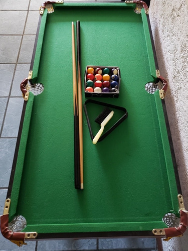 Mesa De Pool Para Niños Con Dos Tacos Juego De Bolas