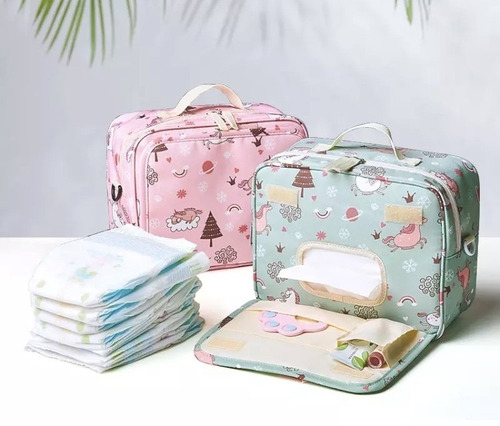 Pañalera Mini Bolso Para Bebe Y Artículos De Baño