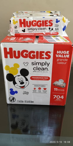 Toallitas Humedas Huggins Simply Clean, 11 Paquetes (caja)