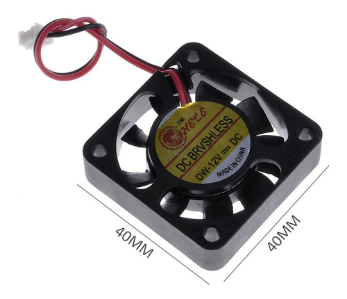 3 Fan Cooler 4 X 4 Cm 40 X 40 Mm 12v Para Pc Pack