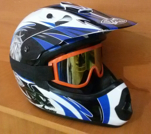 (50 Verdes) Casco Motocroos Enduro (sin Lentes)