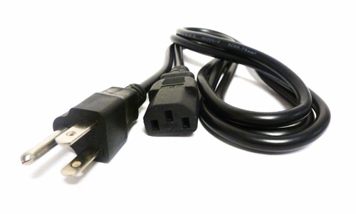 6 Cables Poder Corriente Fuente Cpu Computadora Tv Monitor