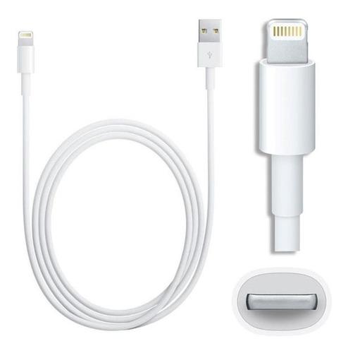 Cable Usb Carga Cargador iPhone 5,6 Lightning Blanco Nuevo