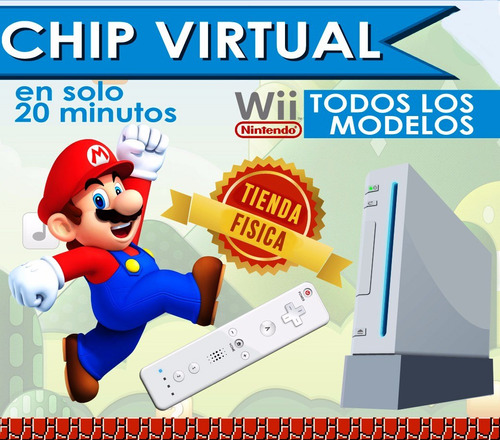 Chip Nintendo Wii + 4 Sorpresa Oficina Comercial - 20 Min