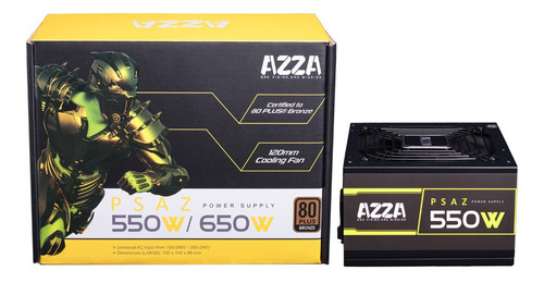 Fuente De Poder Azza 650w Certificada Bronze