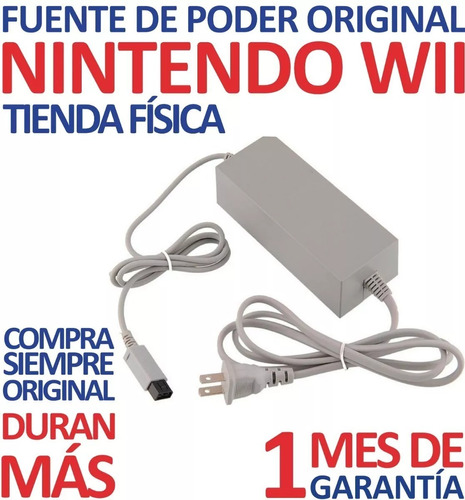 Fuente De Poder Original Nintendo Wii (3v)