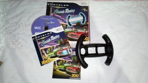 Juego Wii Chrysler Classic Rancing + Volante Incluido