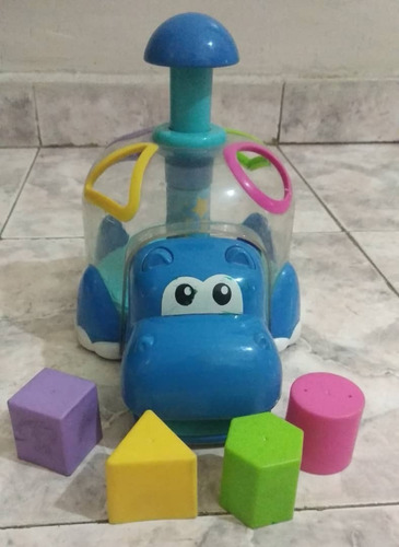 Juguete Didactico De Hipopotamo Blue Box