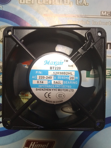 Maxair Bt220 Fan Cooler Ventilador De Enfriamiento