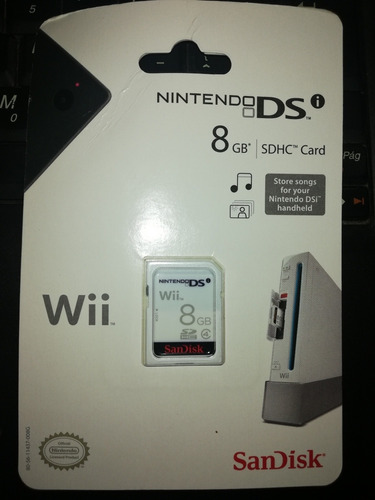 Memoria Expandible Nintendo Ds Wii 8gb Clase 4 Sandisk