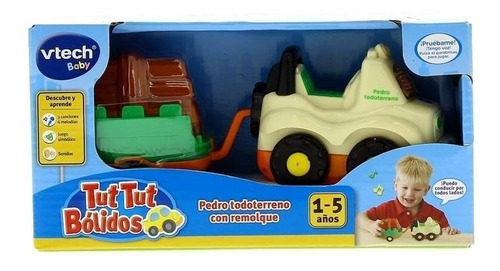 Remolque Vtech Baby Tut Tut Bólidos Pedro Todoterreno